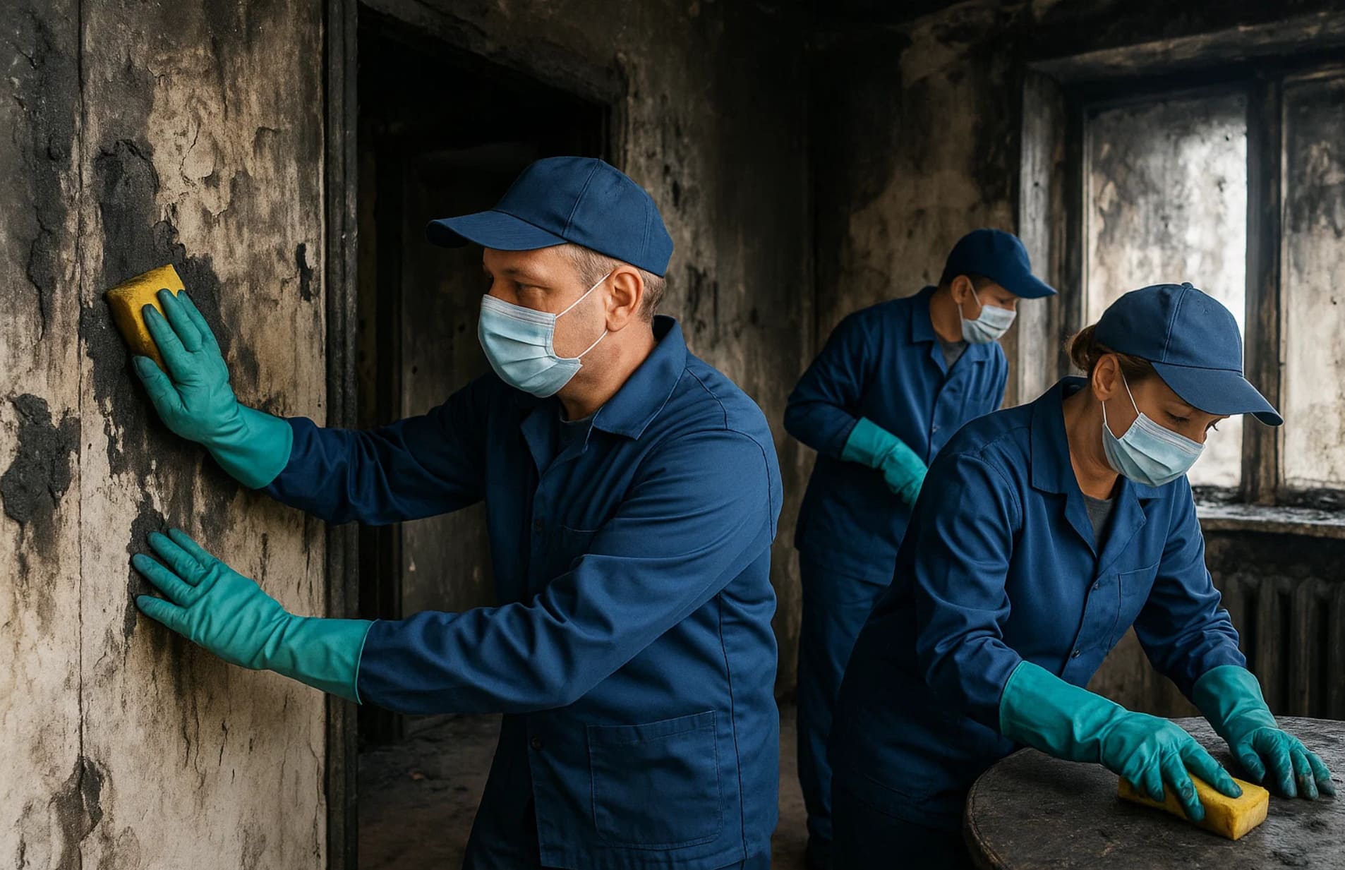 Уборка квартиры после пожара